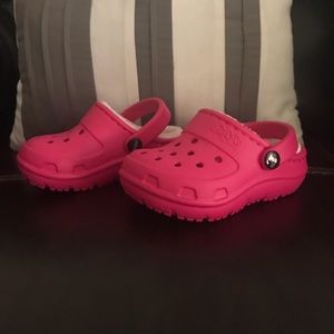 Kids pink Crocs